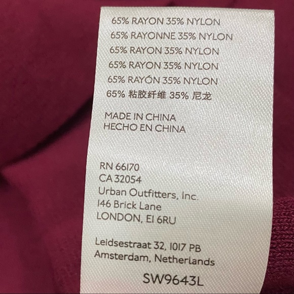 FLAT WHITE by Anthropologie Plum/Prune Button Down Cropped Knit Top Size L - Picture 12 of 12